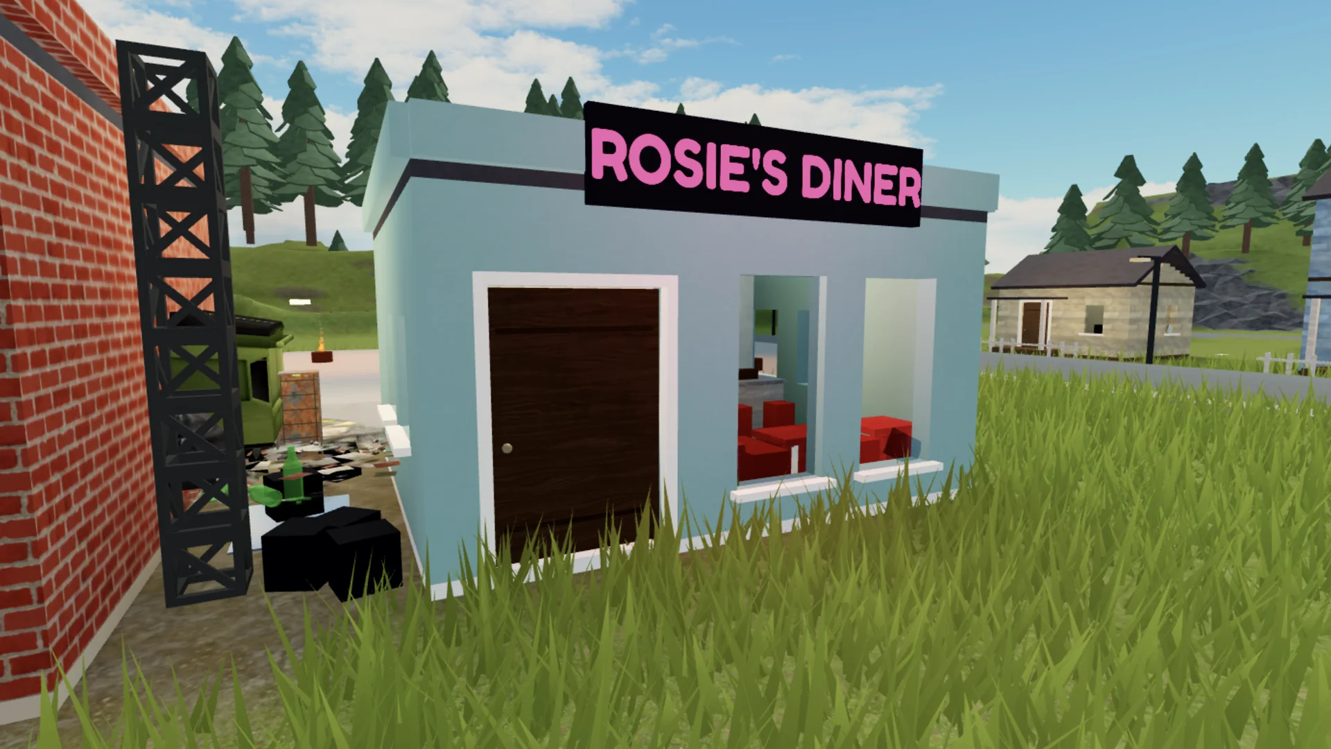 The exterior of Rosie's Diner in Stillwater