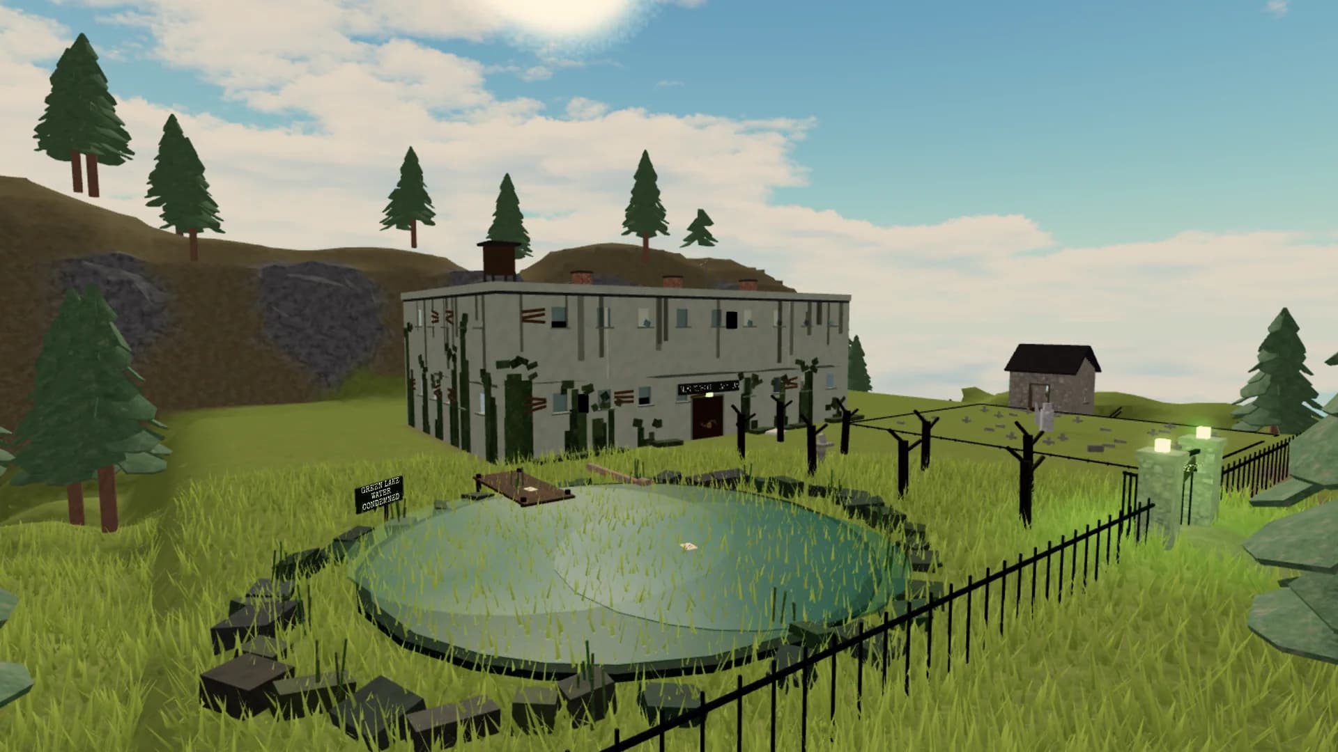 Green Lake below Blackthorn Asylum