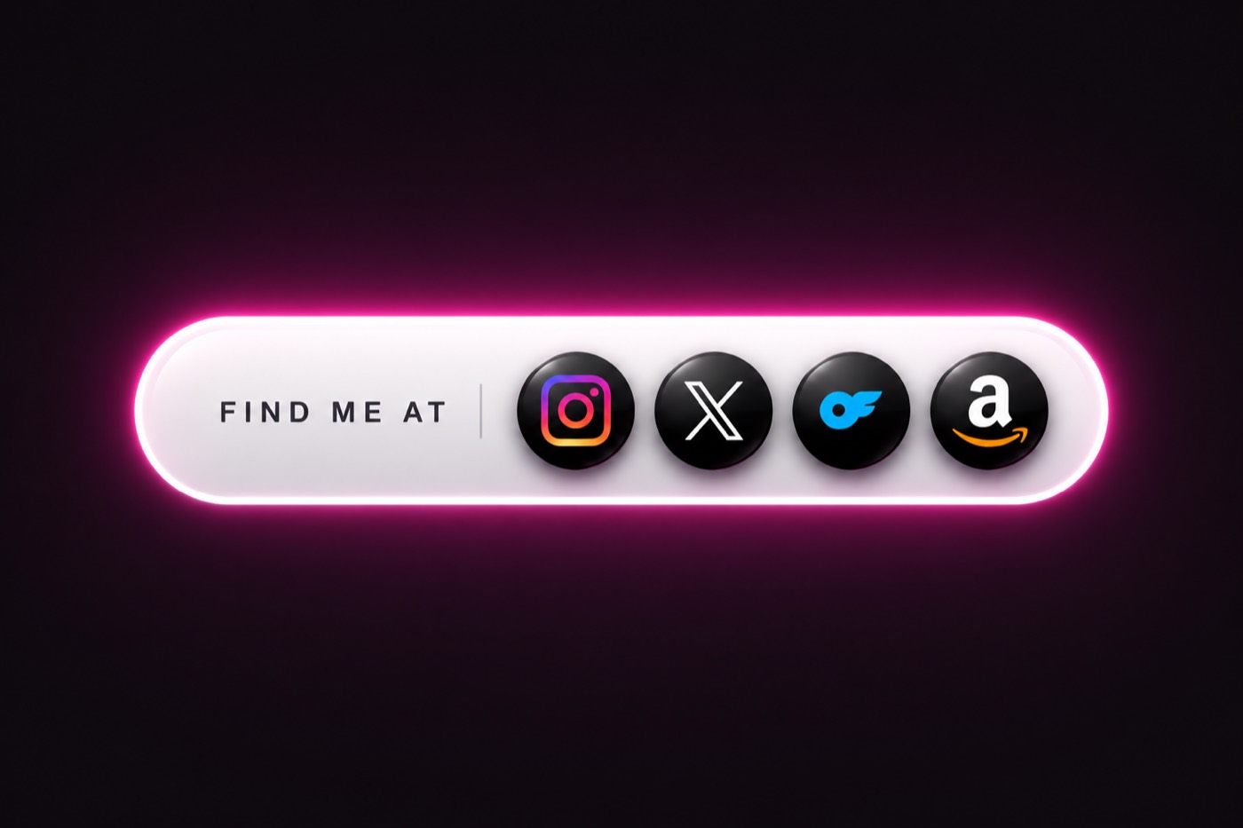 StillAwake Media neon links custom component showcase